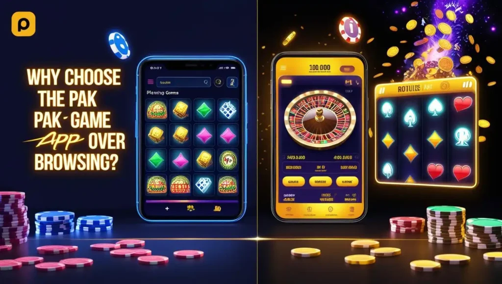 Why Choose the Pak Game App Over Browsing?